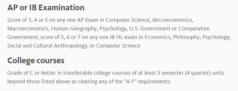 警告：A-level体系申请UC可能会面临无法满足高中课程要求！