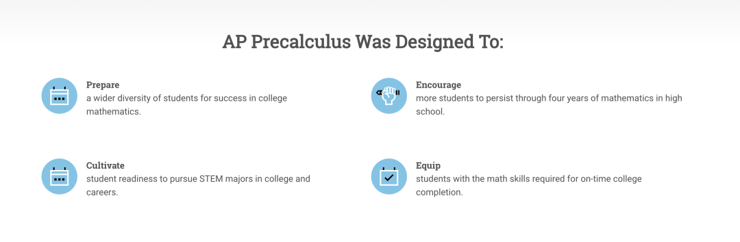 CB重磅官宣！AP正式推出新科目：Precalculus 微积分预备新科目