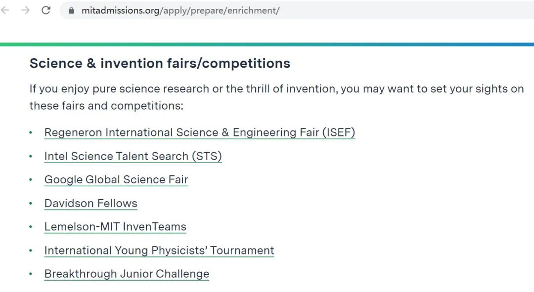 【科普】MIT推荐的“小诺奖”科研竞赛ISEF国际科学与工程大奖赛