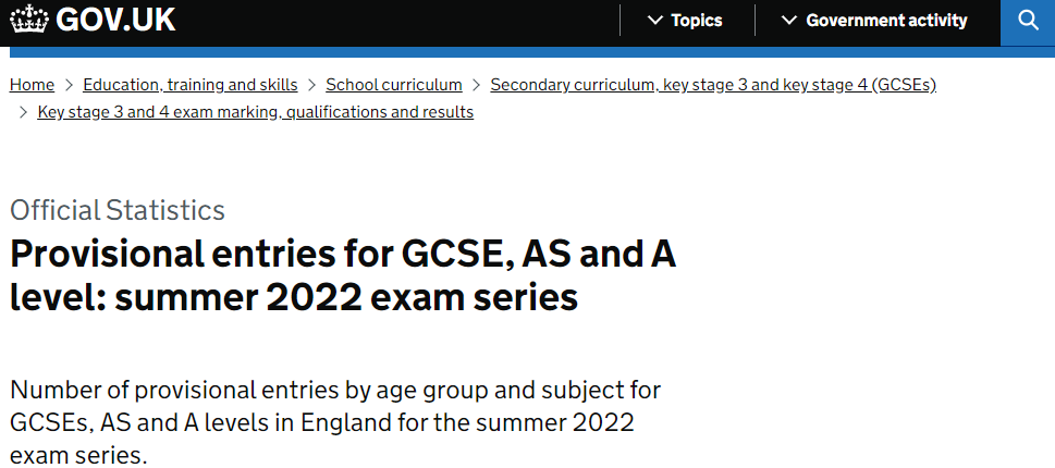 79万！530万！英国2022大考数据刷新！GCSE新宠势不可挡！哪些科目报考最多？