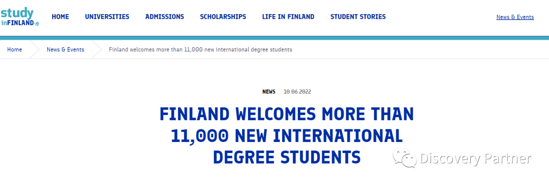 2022秋季1万+国际学生入学芬兰高校攻读学位