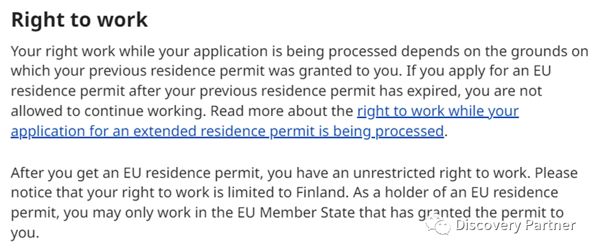 持有欧盟长居卡，可以在芬兰工作吗？