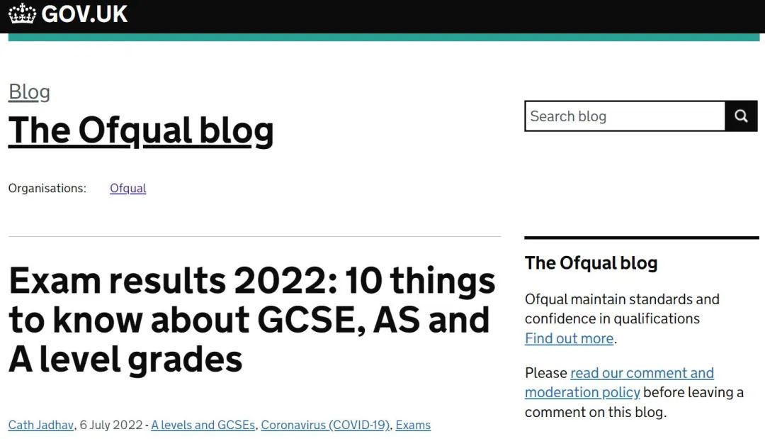 ofqual：2022夏季AL和GCSE成绩说明！今年分数真的会降？！