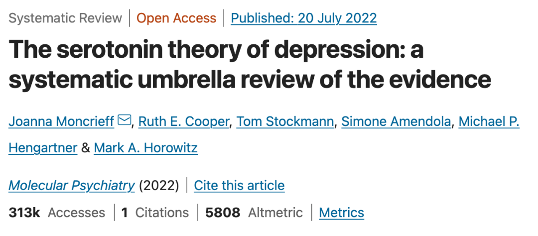 抑郁症可能不是由大脑中的化学失衡引起的