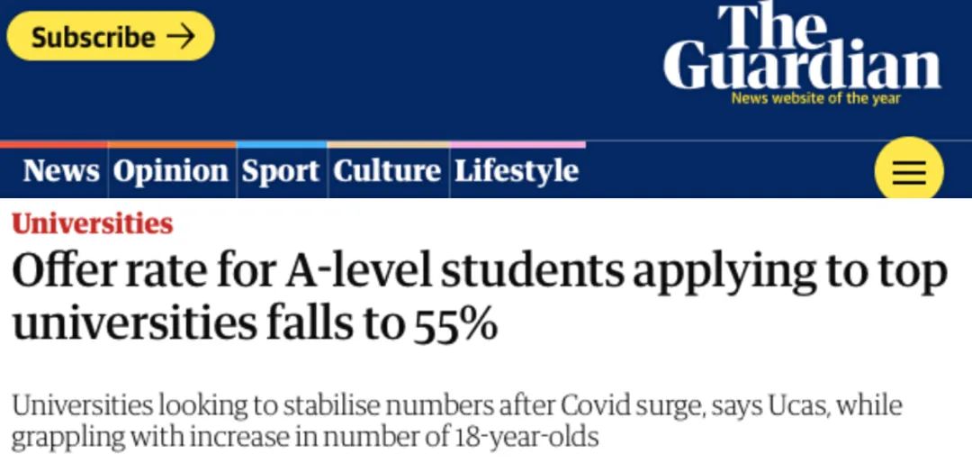 【重磅】英国顶尖大学录取率大幅度下降至55%！申请形势严峻，该如何应对？