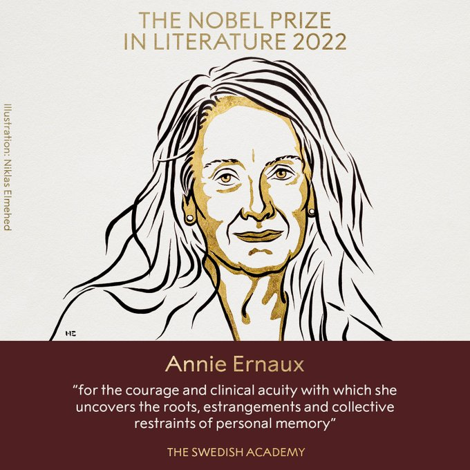 法国女作家荣获诺贝尔文学奖：她的创作道路艰辛而漫长