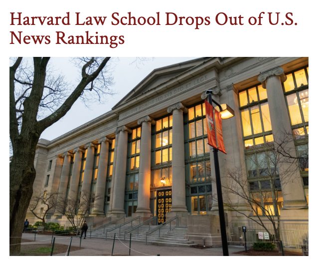 突发！哈佛、耶鲁法学院宣布退出U.S.News排名！其他院校会跟进吗？
