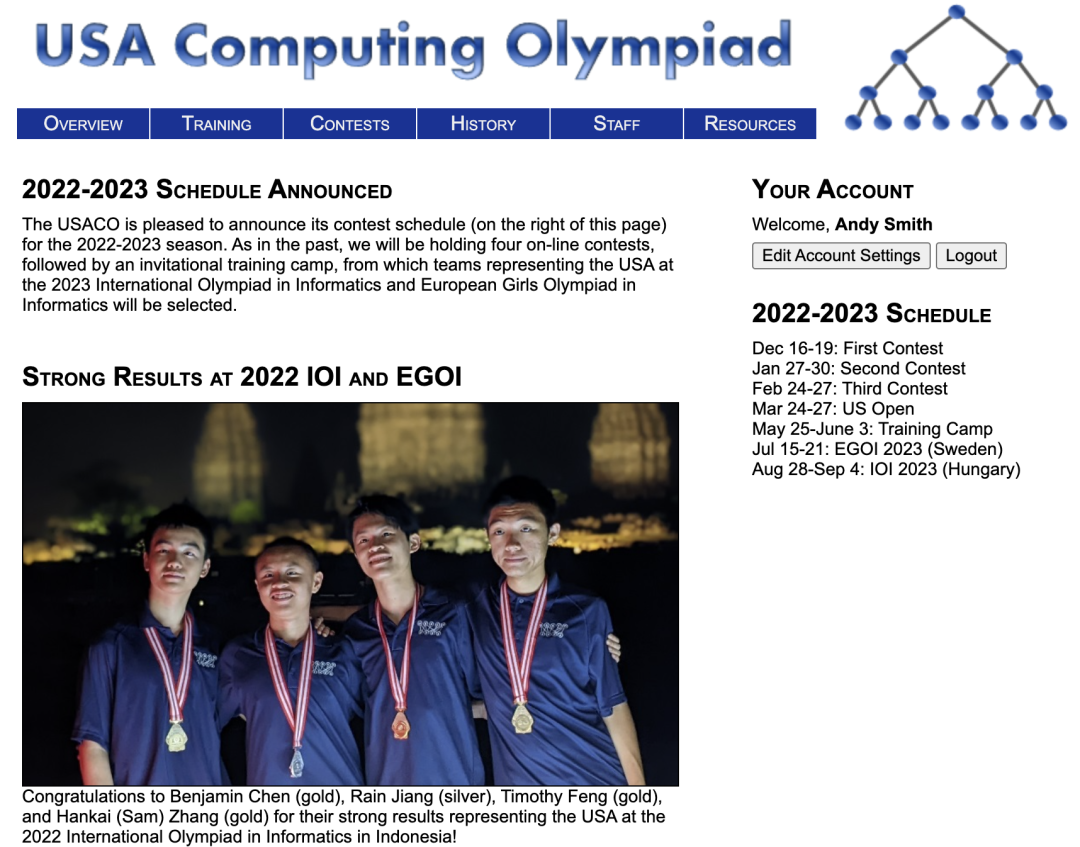 22~23年最新赛季USACO美国信息学奥林匹克竞赛时间表出炉！