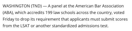 重磅！取消美国大学法学院入学申请LSAT成绩要求！