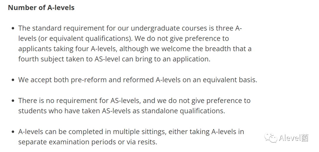 布里斯托大学Alevel要求汇总：科目、科目数量，能否接受重考等