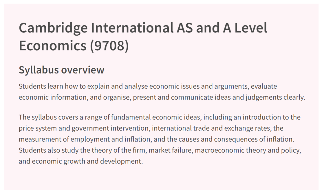 A-Level 经济vs商务应如何选择呢？详细介绍来啦！点击查看 →