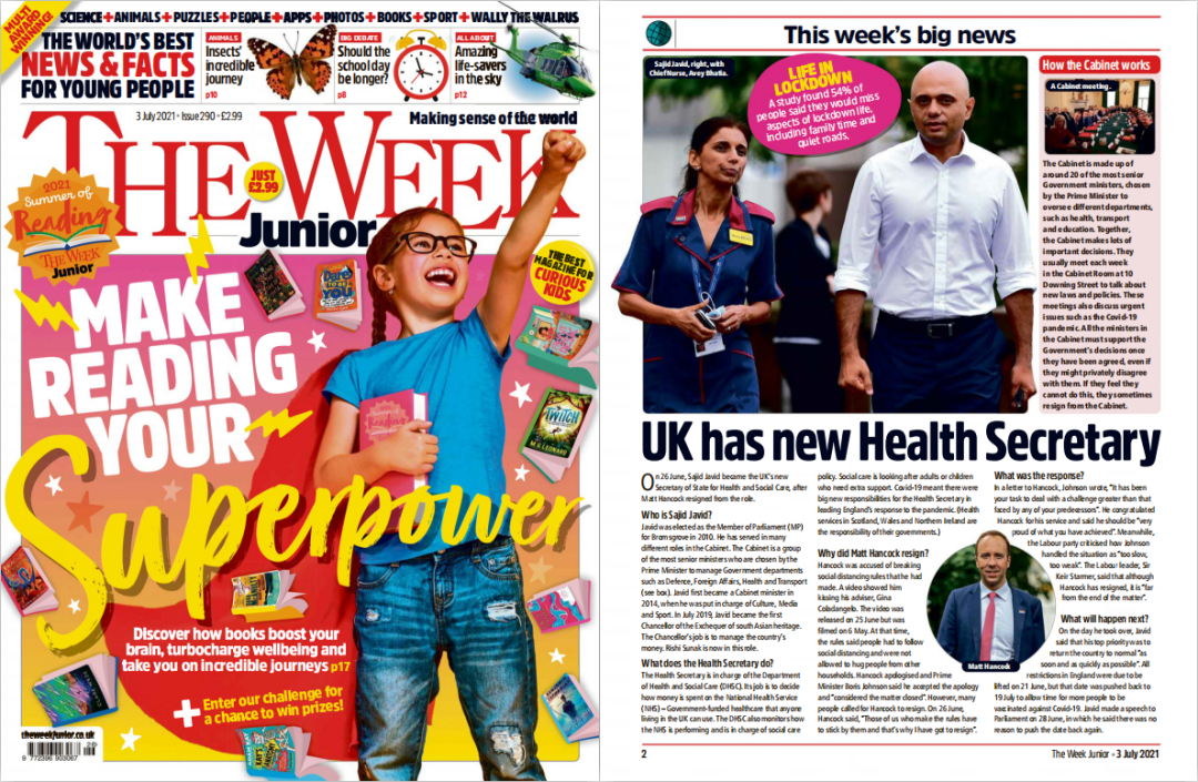 英国青少年周刊The Week Junior ：不刷外刊，会被国内、国外双赛道抛弃？