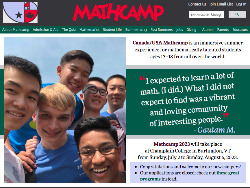 数学夏校 | 美加数学营MathCamp 2023申请解析