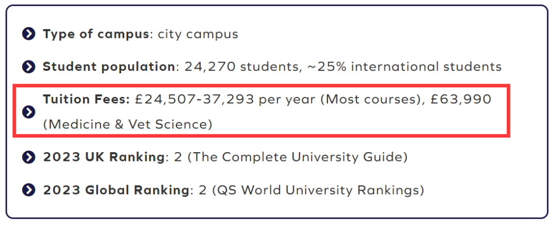 超值！盘点国际学生学费最低的英国大学（附热门院校学费汇总）