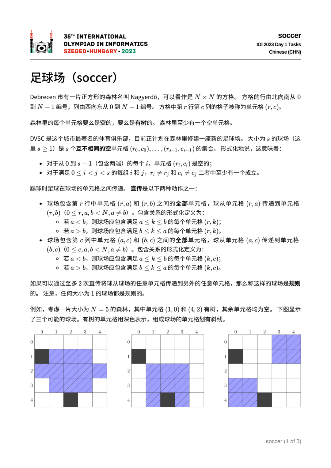 第 35 届国际信息学奥林匹克竞赛（IOI 2023）赛题（中文翻译版）