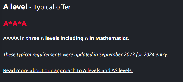 24Fall多所院校提高了这个专业的Alevel成绩要求，特别是数学科目！！
