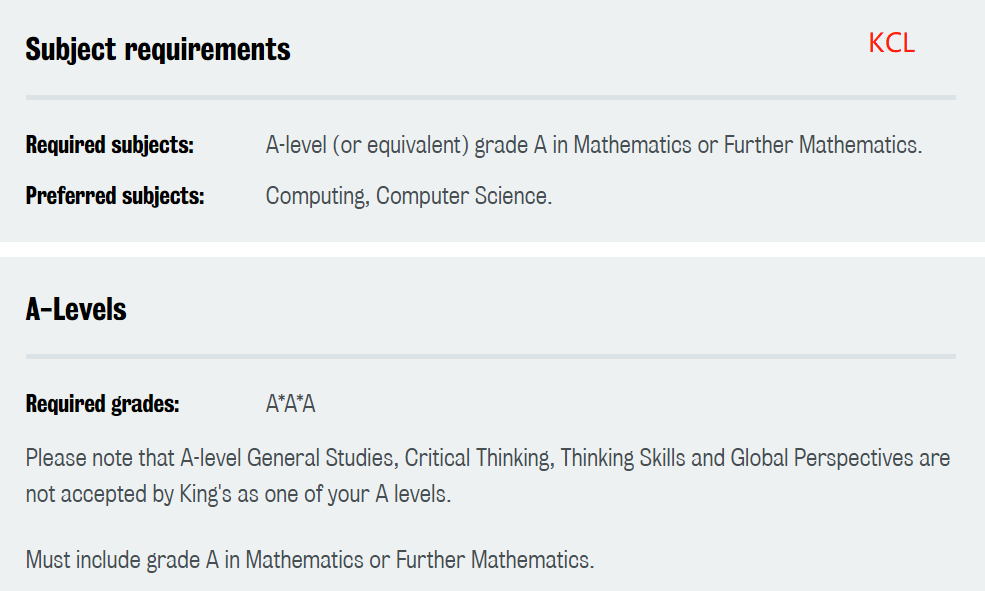 24Fall多所院校提高了这个专业的Alevel成绩要求，特别是数学科目！！