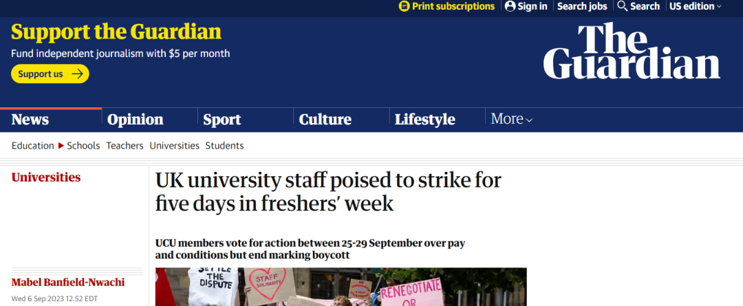 全英140所大学新生周罢工5天！这种情况已成传统？