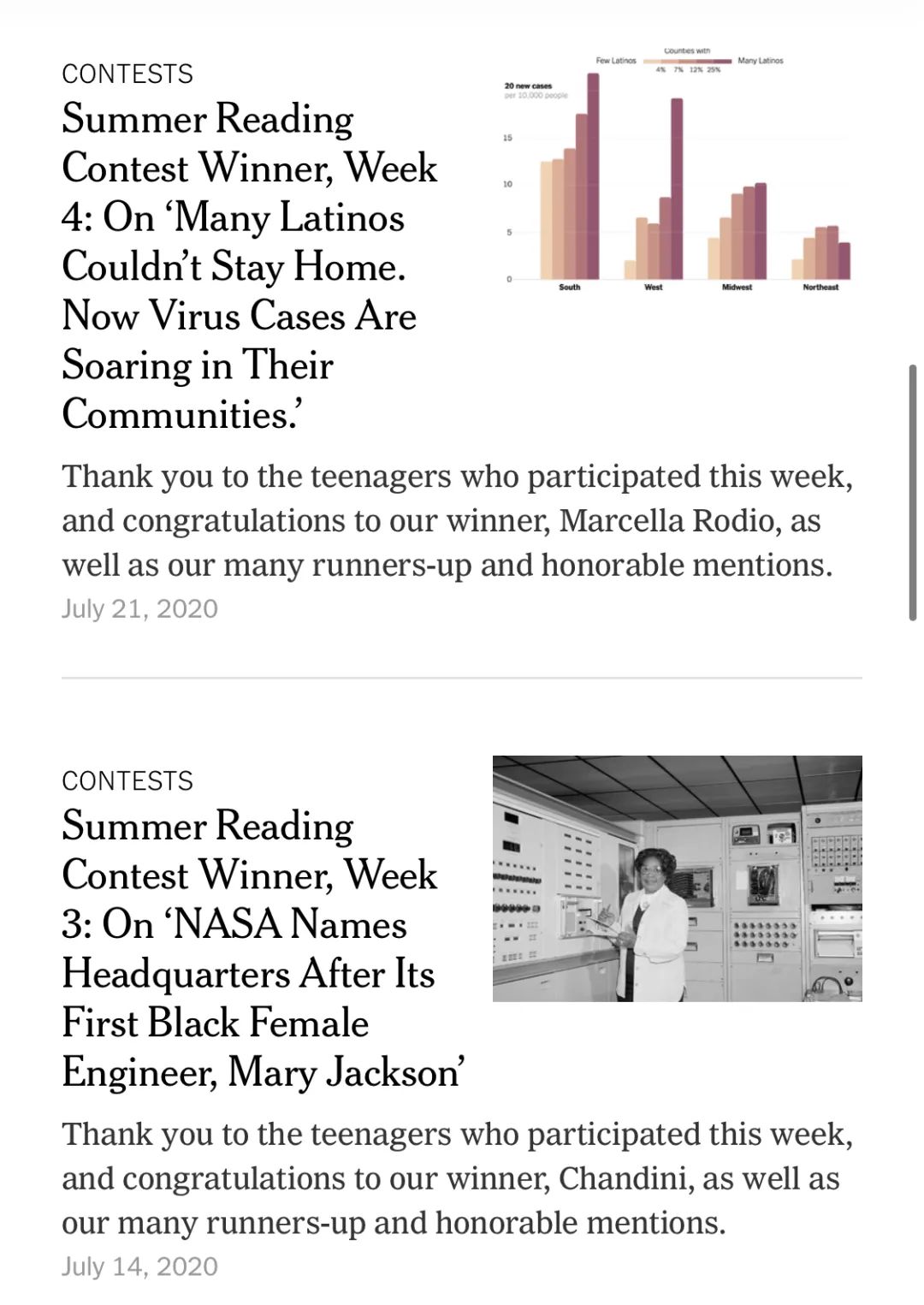 竞赛介绍 | 纽约时报夏季读写赛进入倒计时