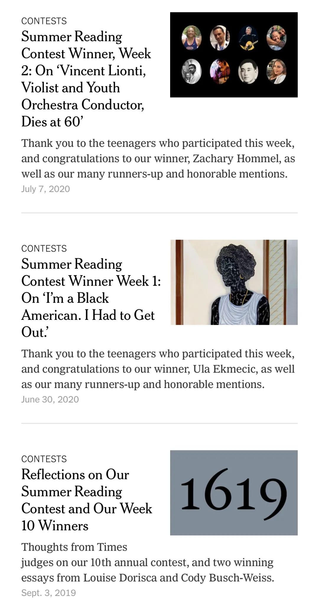 竞赛介绍 | 纽约时报夏季读写赛进入倒计时