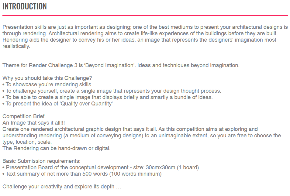 [设计比赛]RENDER CHALLENGE 3 渲染挑战 3（截至2022年1月11日）