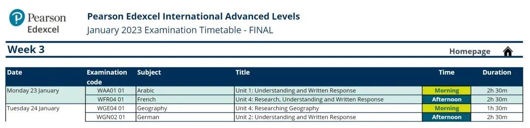 最新！2022-2023 A-Level/AS/IGCSE考试时间表！