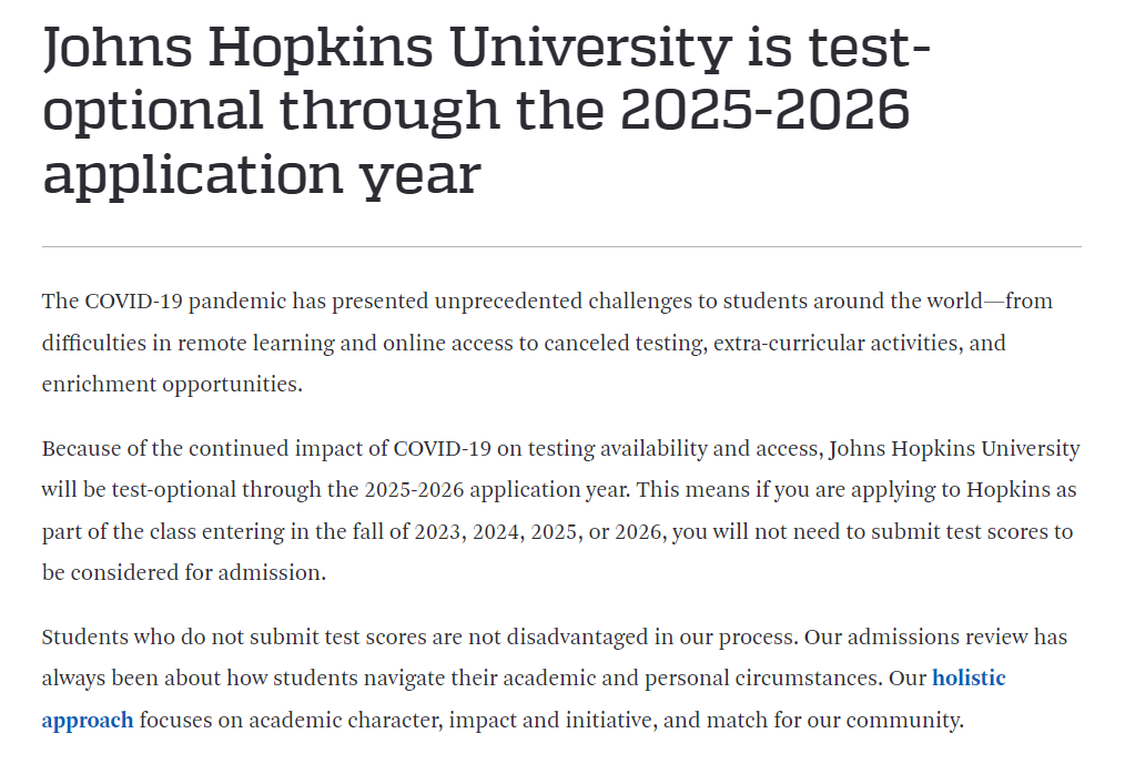 一网打尽！2022年顶尖美国大学标化政策汇总！（附完整表格）