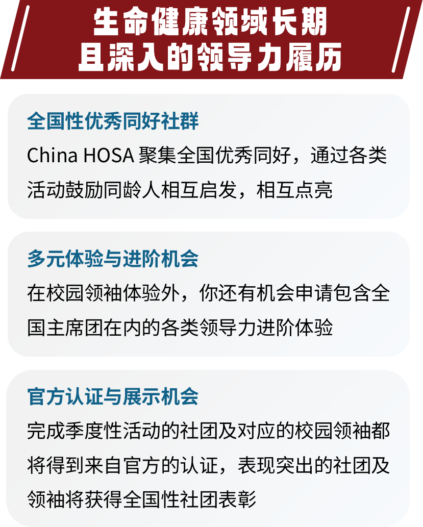 重磅公布 | 2023 活动季全国社团启动！Welcome to China HOSA！