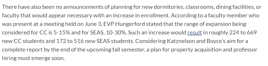 哥大扩招计划至少搁置至2025年！在读学生：课都抢不到，还扩招？