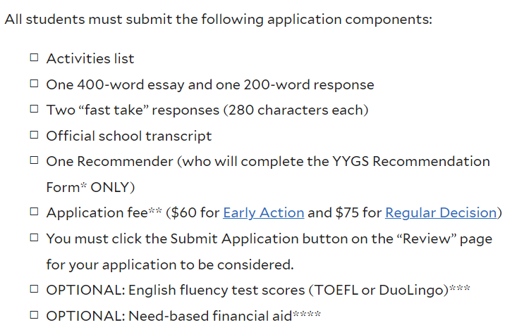 新！YYGS申请马上截止，这10个顶尖夏校项目要求托福100+