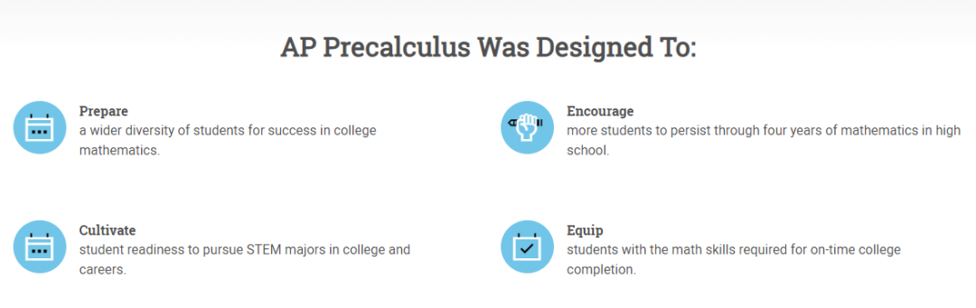 AP新科目解读：Precalculus 预备微积分适合哪些学生选？