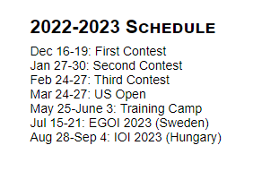 USACO发布2022-2023 竞赛时间！如何报名参赛？如何有效备考？