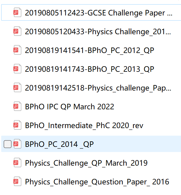 英国物理思维挑战（IPC&SPC），附历年真题