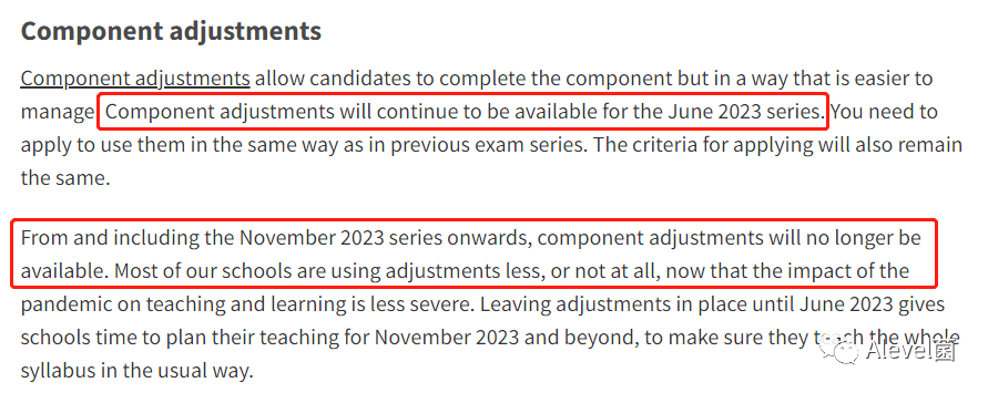 CAIE|2023年6月、11月IG和Alevel考试最新说明：单元豁免、调整等(指导单元已更新)