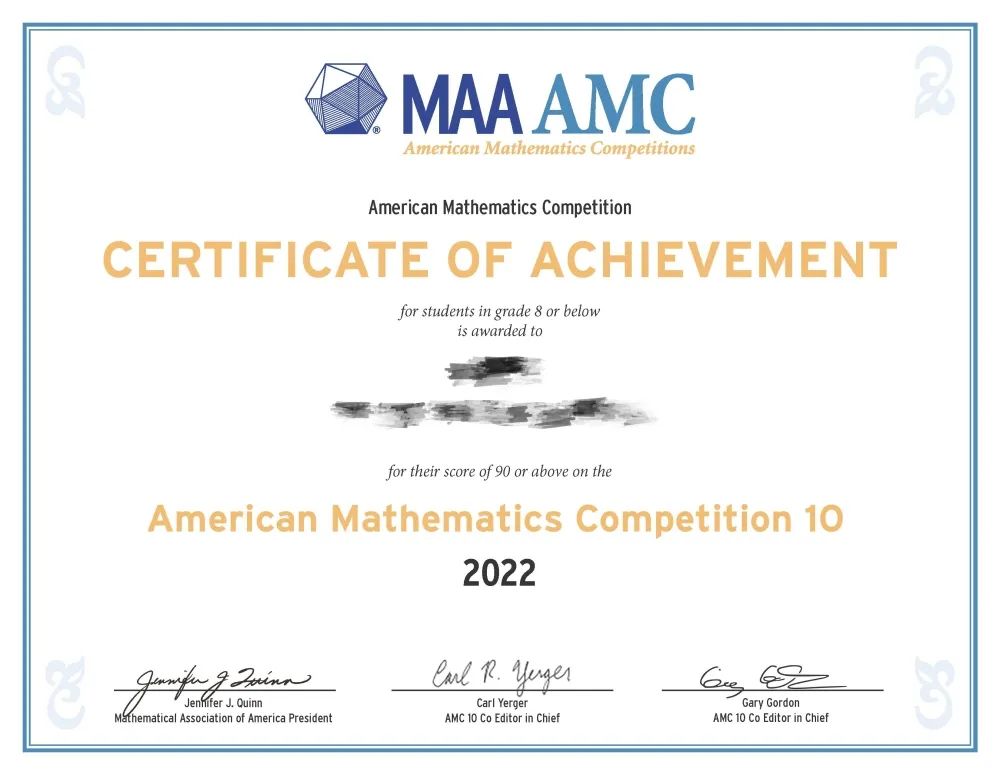 好学国际 | AMC10&AIME证书送达！AIME考试落下帷幕&分数线预估