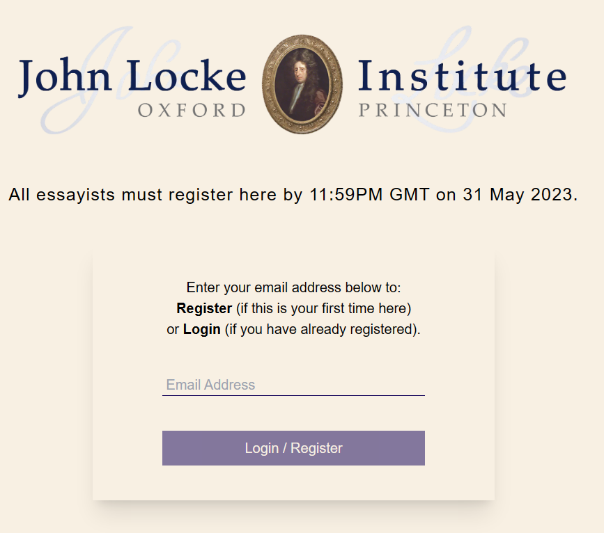 2023 年 John Locke 写作竞赛报名指南（中英双语）