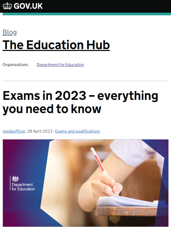 考试须知 | 英国官方更新2023年GCSE/A-Level夏季考试需知！