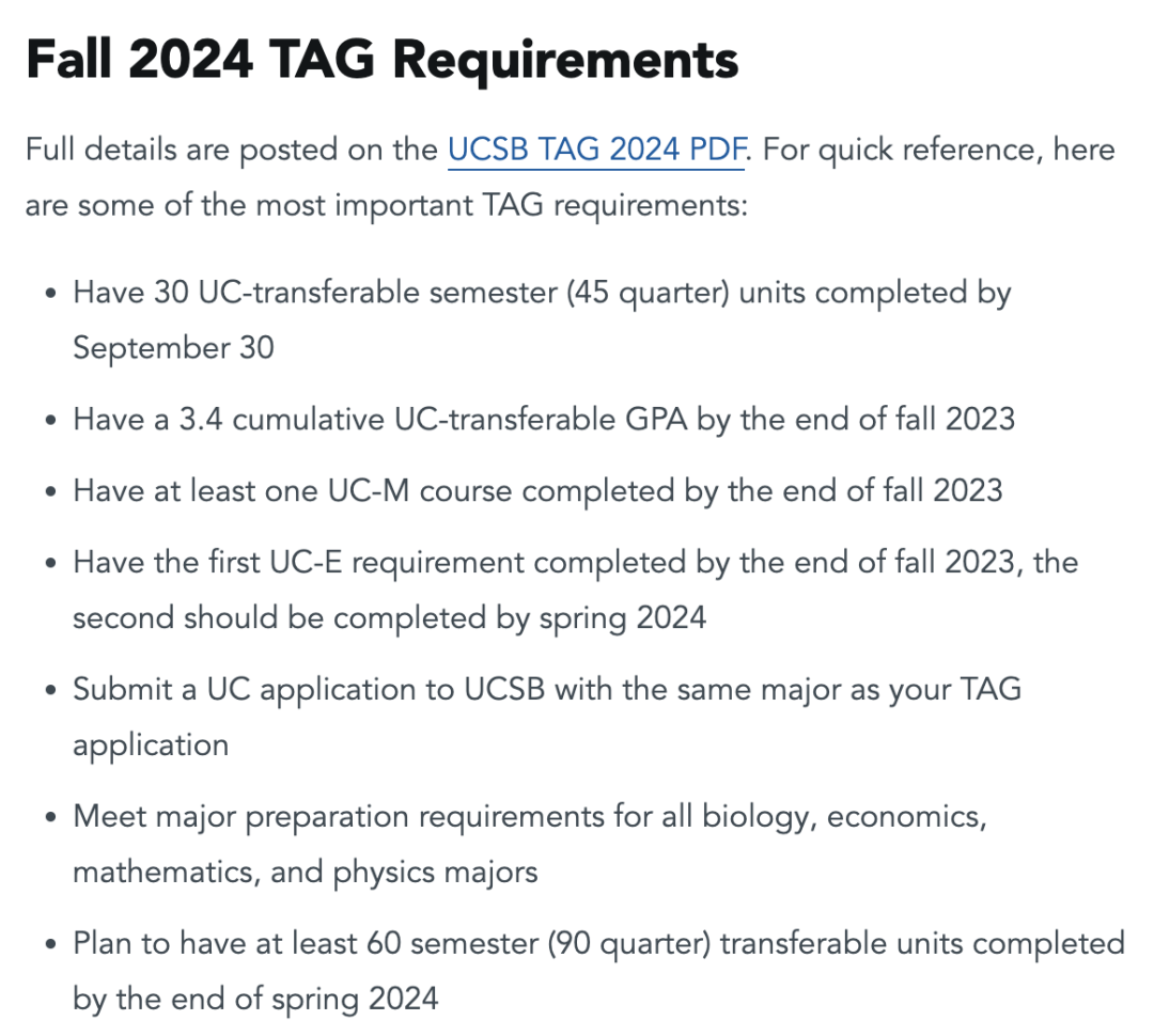 【 UC TAG】UCSB 2023年详细攻略！