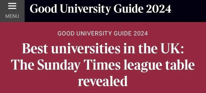【重磅】2024年TIMES英国大学排名发布！圣安德鲁斯超越牛剑，勇夺第一