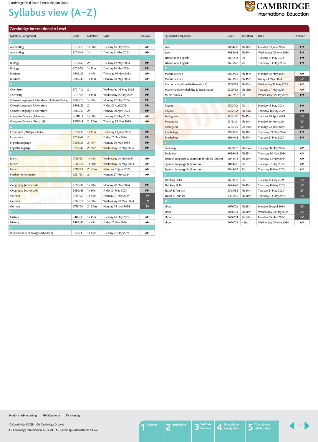 重要|一月Alevel报名还未结束，三大考试局就发布了2024夏季大考时间表！