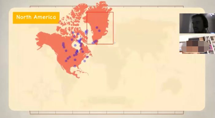 英国小学地理课《Continents》，了解地球上的陆地。