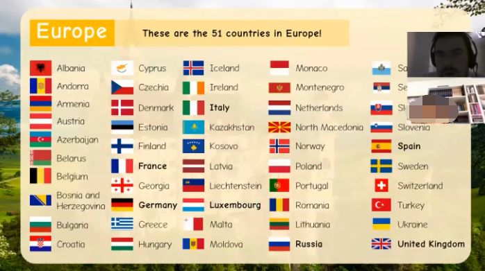 英国小学地理课《Continents》，了解地球上的陆地。