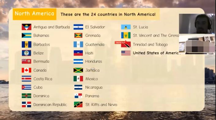 英国小学地理课《Continents》，了解地球上的陆地。