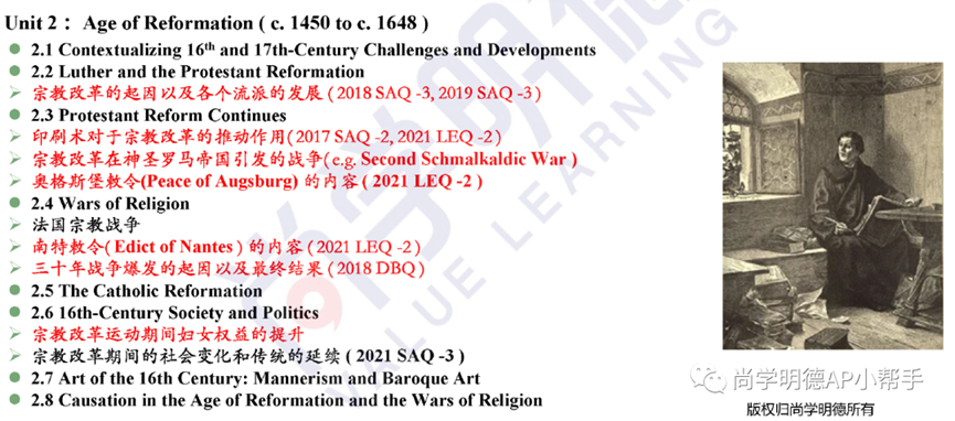 AP考生必读 | 2024AP欧洲史考试，各单元重难点及备考计划建议！