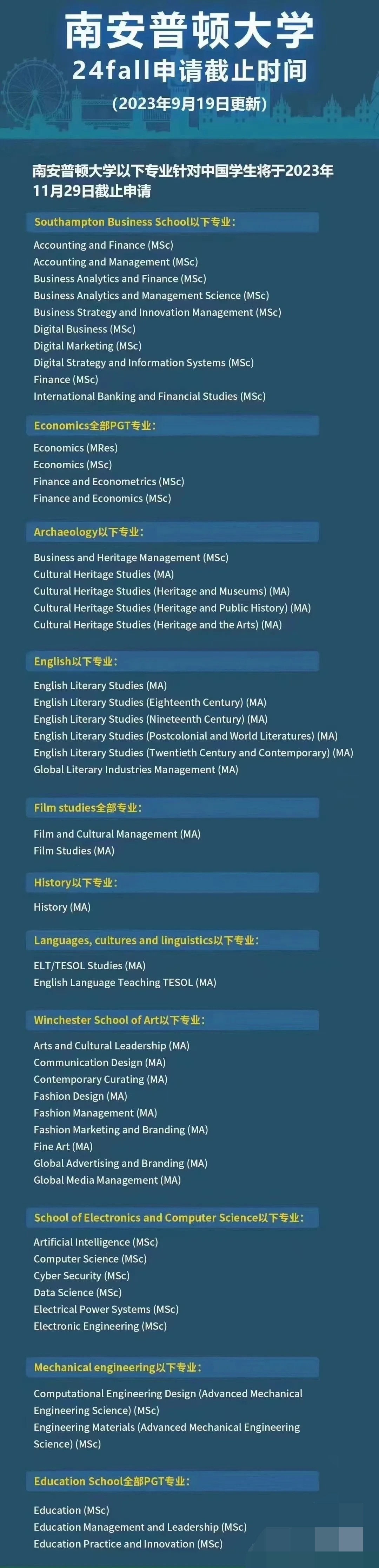 一文整理2024年英国TOP100院校的录取要求！