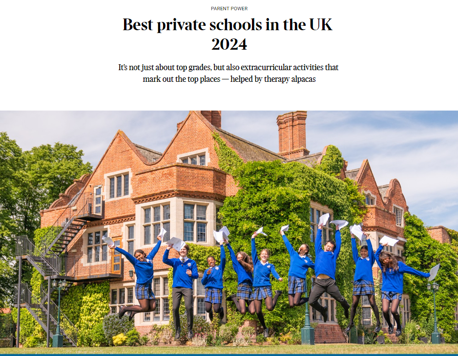 2024年《泰晤士报》最佳中学排名出炉！去英国读中学，该如何选校？