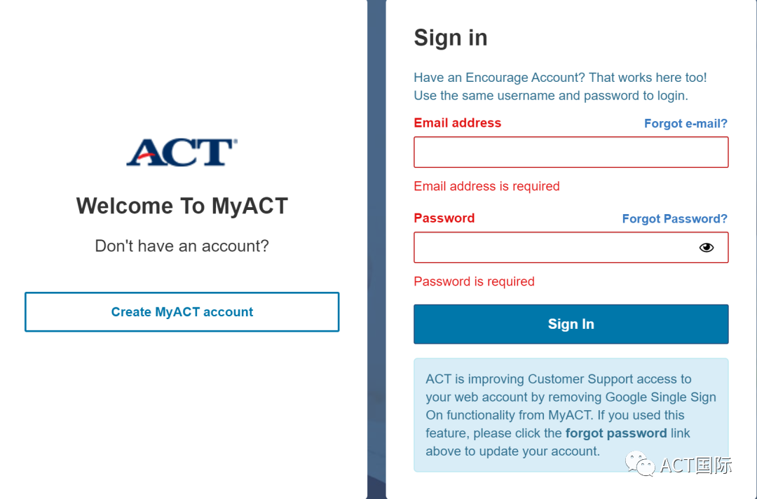 ACT考试报名指南