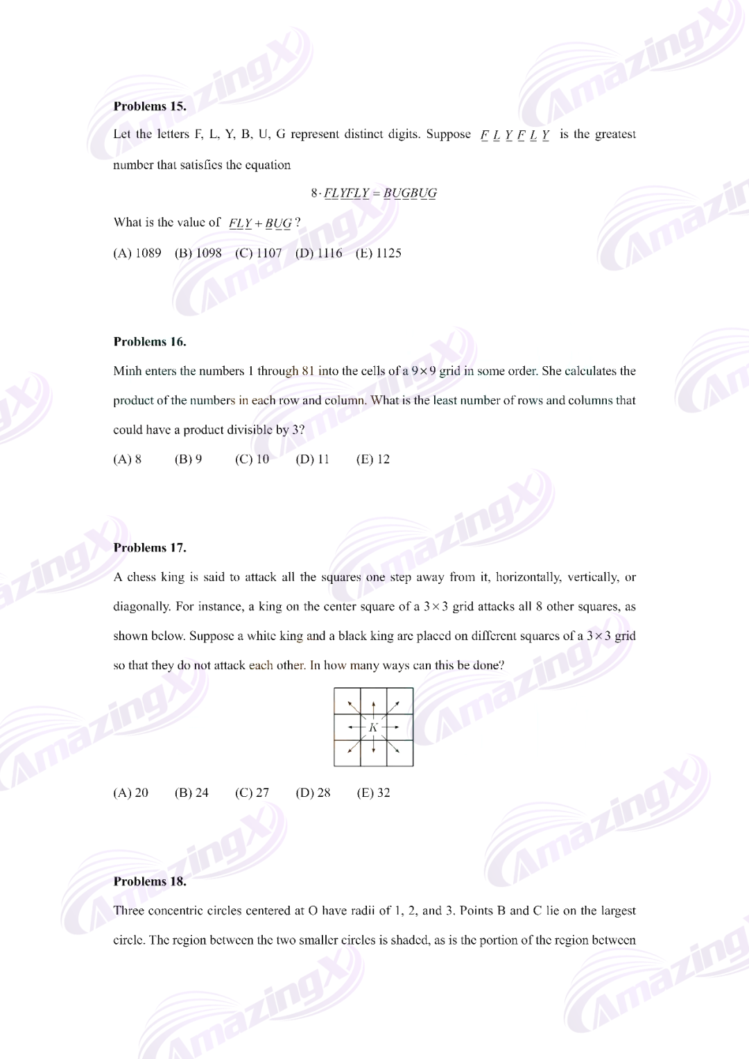 【数学竞赛】2024年AMC8竞赛真题答案+解析出炉！免费派送~