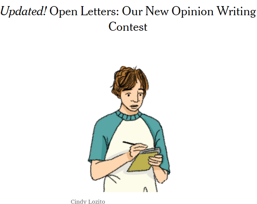 注意！纽约时报社论写作竞赛大变身，“公开信”写作竞赛你了解多少？