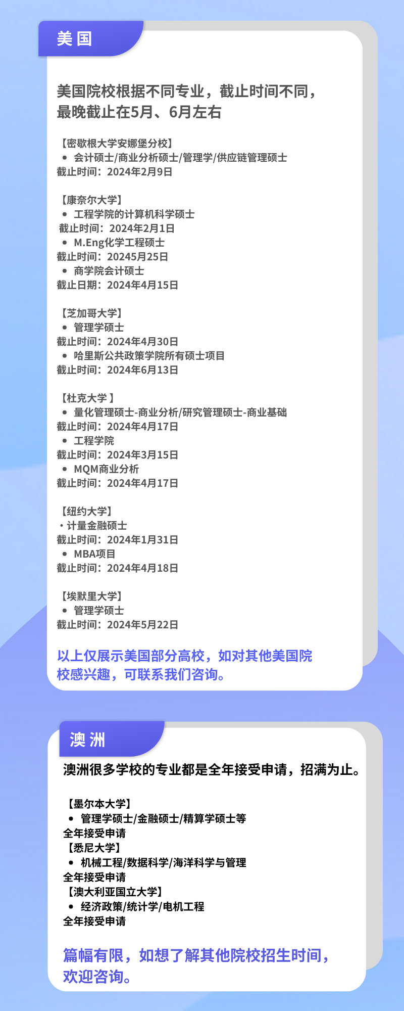 考研出分后再去留学，可以去哪？